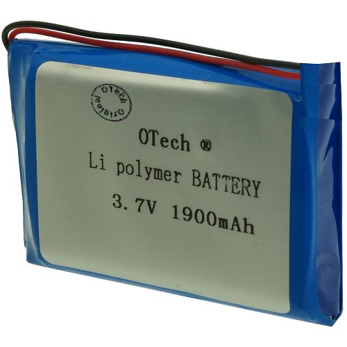 ACCUS avec protect PCM (10x34x52mm) sortie fil + connecteurs à sertir 3.7V Li-Po 1900mAh