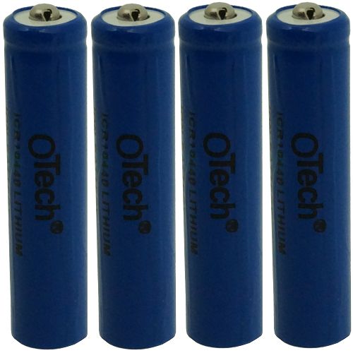 ACCUS type ICR10440 AAA Electrode positive épaisse X4 Li-Ion 3.7V 350mAh