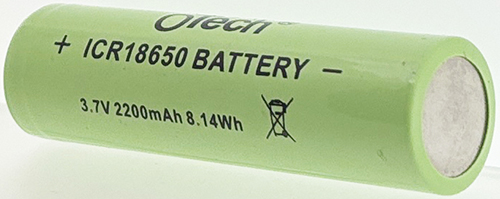 ACCUS type ICR18650 Electrode positive épaisse Li-Ion 3.7V 2200mAh