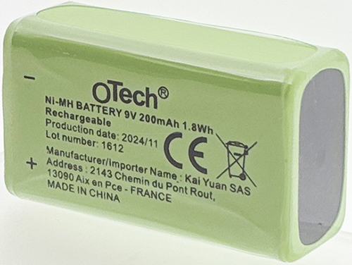 ACCUS 6LR61 rechargeable 9V Ni-Mh 200mAh