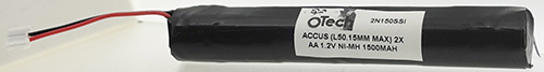 ACCUS (L50.15mm max) 2X AA 1.2V Ni-Mh 1500mAh
