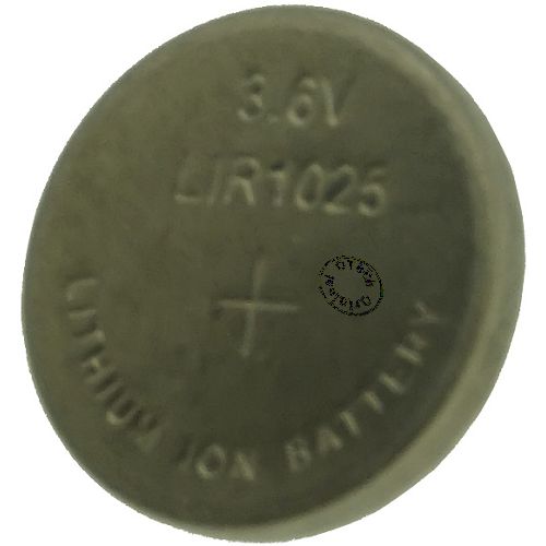 Bouton rechargeable (10x2.5mm) 3.6V Li-Ion 5mAh
