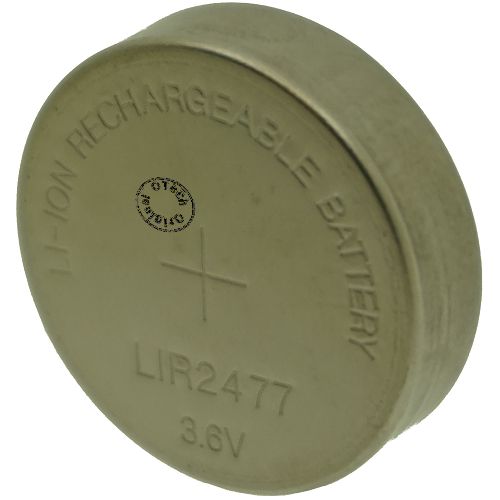 Bouton rechargeable (24x7.7mm) 3.6V Li-Ion 180mAh