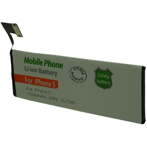 Batt type iPh 5 (sans outils) 3.8V Li-Ion 1500mAh