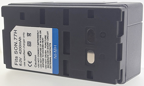 Batt type NP55 / BP66 / NP77 (2 contacts) Black 6V Ni-MH 4400mAh