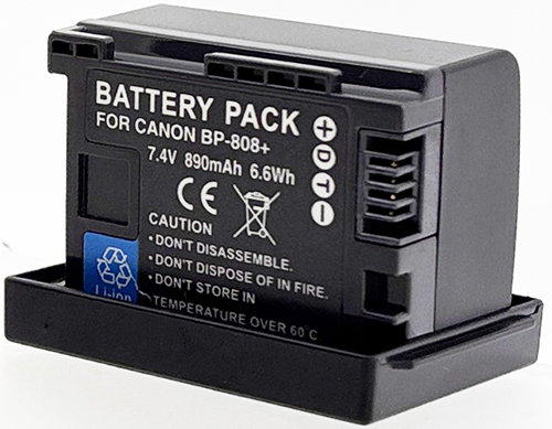 Batt type CAN BP-808 7.4V Li-Ion 890mAh