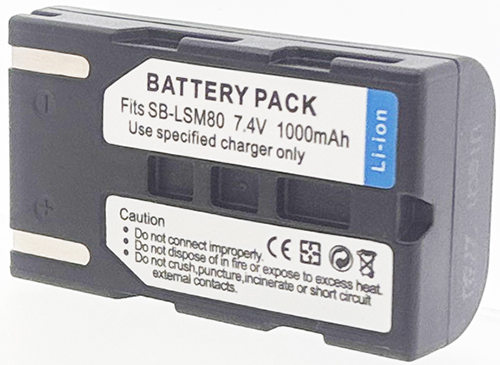 Batt type SB-LSM80 7.4V Li-Ion 1000mAh