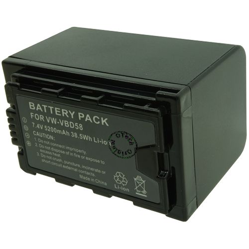 Batt type PAN VW-VBD58 7.2V Li-Ion 5800mAh