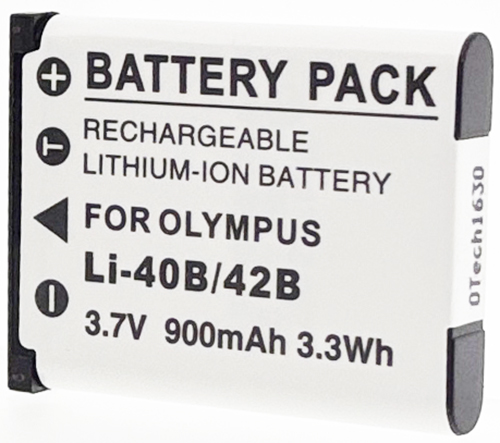 Batt type OLY Li-40B / 42B 3.7V Li-Ion 900mAh