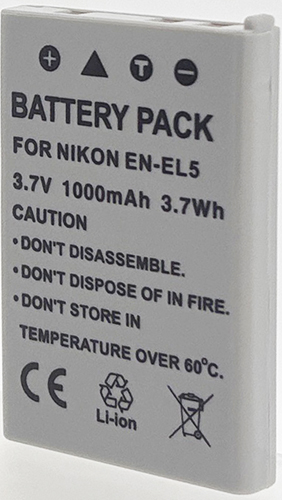 Batt type NIK EN-EL5 3.7V Li-Ion 1000mAh