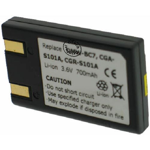 Batt type DMW-BC7 Dark grey 3.6V Li-Ion 700mAh