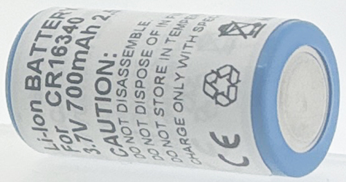 Batt type CR16340 3.7V Li-Ion 700mAh
