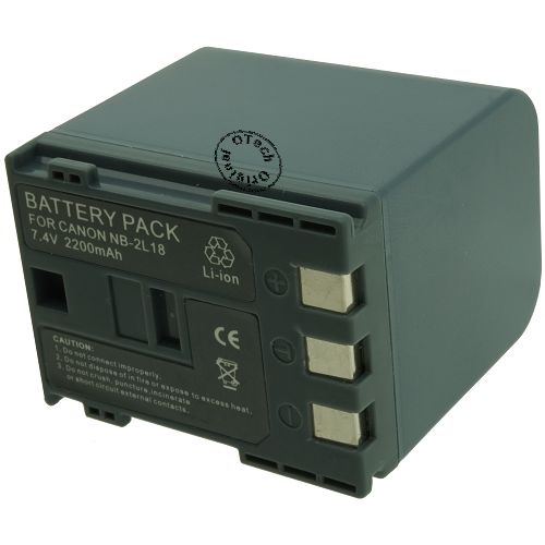 Batt type CAN NB-2L18 7.4V Li-Ion 2200mAh
