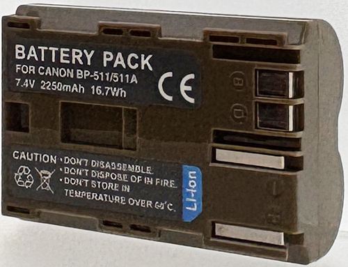 Batt type BP-511 7.4V Li-Ion 2000mAh