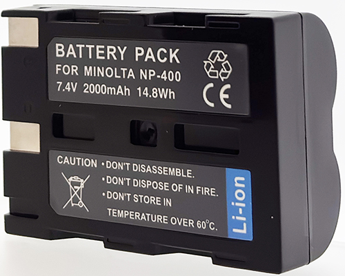 Batt type MIN NP-400 / D-LI50 Black 7.4V Li-Ion 2000mAh