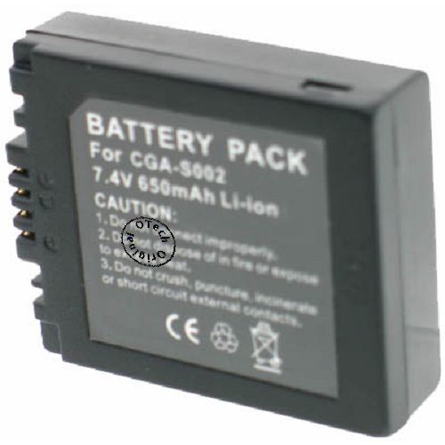 Batt type PAN DMW-BM7 / S002E (12.2mm ép.) 7.4V Li-Ion 650mAh