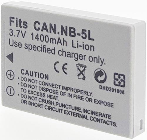 Batt type CAN NB-5L 3.7V Li-Ion 1400mAh
