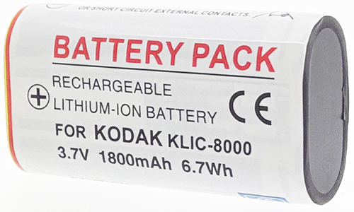 Batt type KOD KLIC8000 3.7V Li-Ion 1800mAh