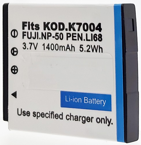Batt type KOD K7004 / FUJ NP-50 / PEN D-LI68 3.7V Li-Ion 1400mAh