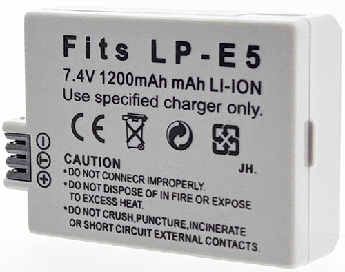 Batt type CAN LP-E5 7.4V Li-Ion 1200mAh