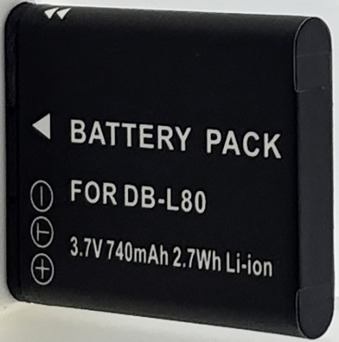 Batt type PEN DB-L80 / LI88 3.7V Li-Ion 740mAh