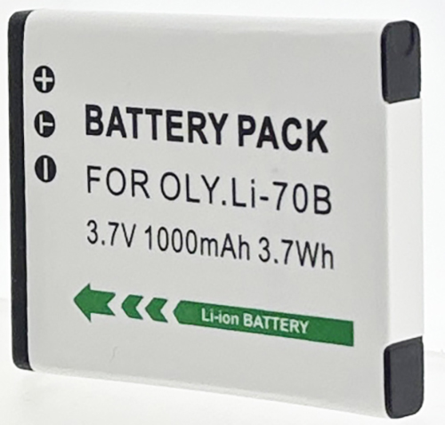 Batt type OLY LI-70B 3.7V Li-Ion 1000mAh