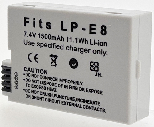 Batt type CAN LP-E8 7.4V Li-Ion 1500mAh