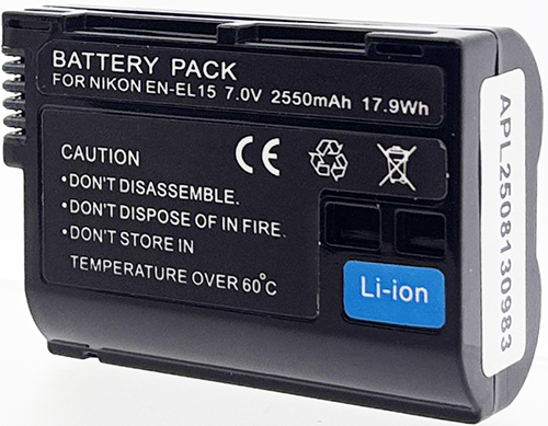 Batt type NIK EN-EL15 7V Li-Ion 2550mAh