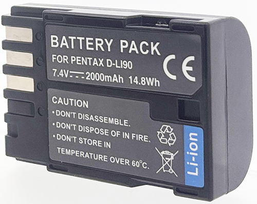 Batt type PEN D-LI90 7.2V Li-Ion 2000mAh