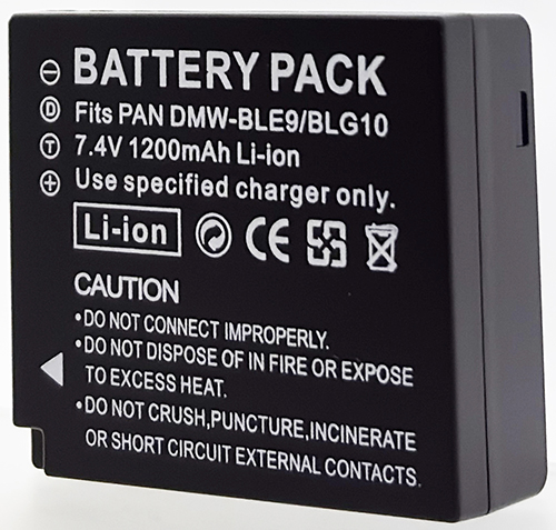 Batt type PAN DMW-BLE9/BLG10 7.2V Li-Ion 1200mAh