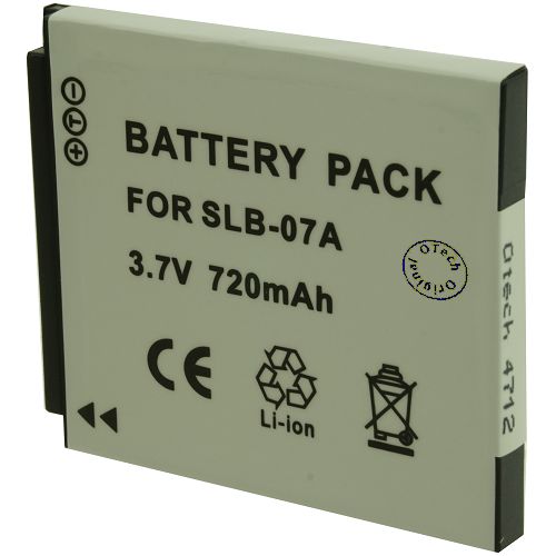 Batt type SAM SLB-07A 3.7V Li-Ion 720mAh