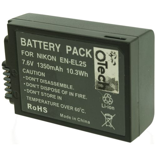 Batt type NIK EN-EL25 7.6V Li-Ion 1350mAh