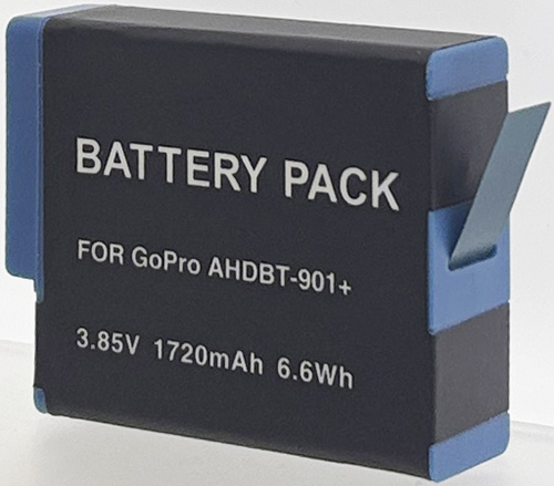 Batt type HERO 9-10-11-AHDBT-901 3.85V Li-Ion 1720mAh