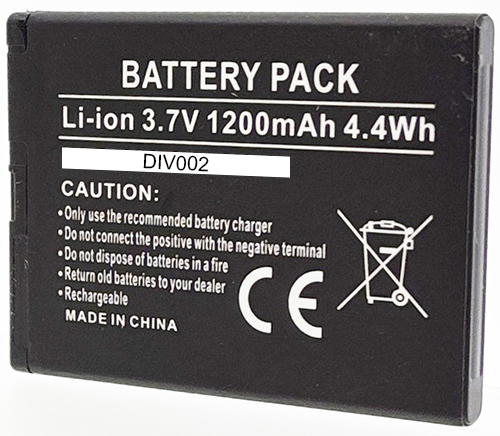 Batt 3.7V Li-Ion 1200mAh