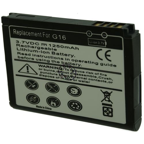 Batt type HTC G16 3.7V Li-Ion 1250mAh