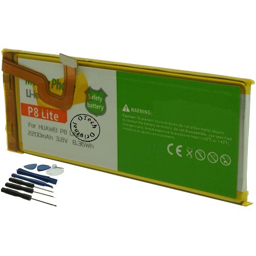 Batt type HUA P8 Lite (avec outils) 3.8V Li-Ion 2200mAh