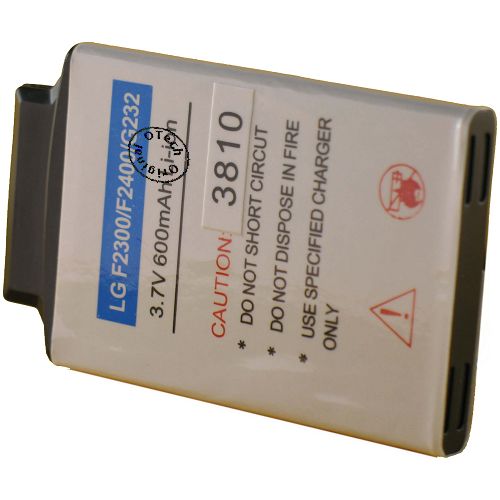 Batt type LG F2300 / YA0438SPA 3.7V Li-Ion 660mAh