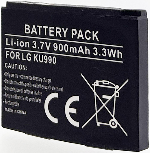 Batt type LG LGIP-580A/KU990 3.7V Li-Ion 900mAh