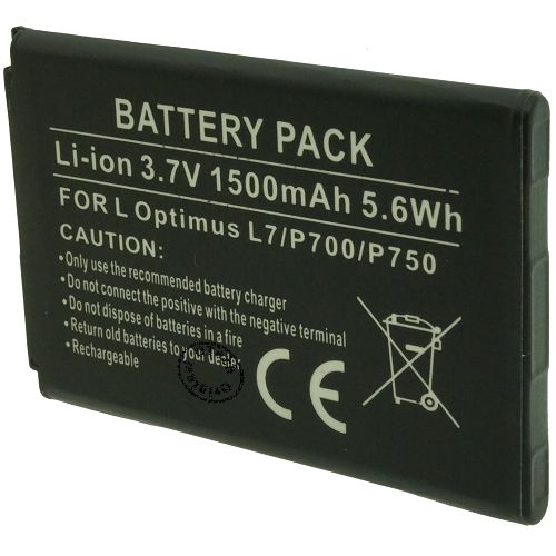 Batt type LG Optimus L7/P700/P750 3.7V Li-Ion 1500mAh