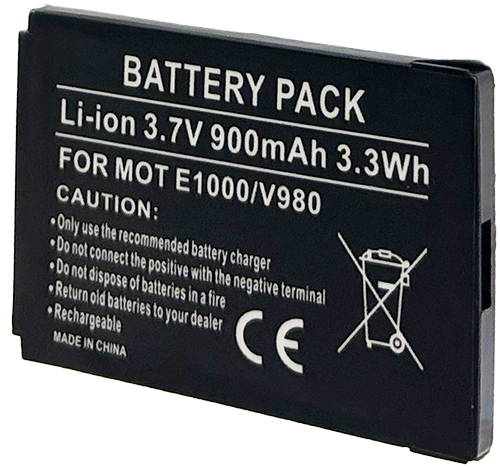 Batt type MOT BT50/E1000/V980 3.7V Li-Ion 900mAh
