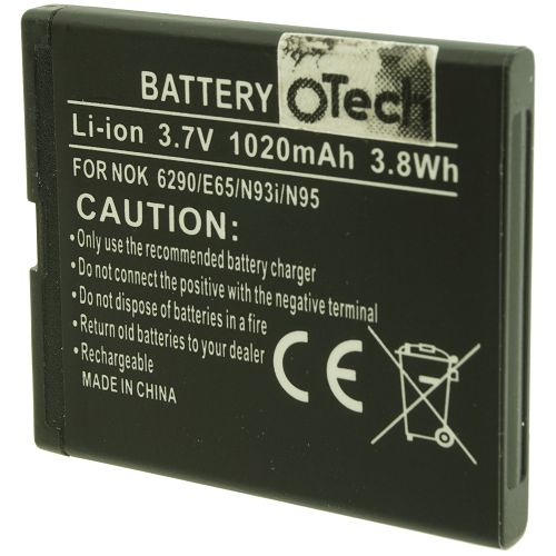 Batt type NOK N95 / N93 / E65 3.7V Li-Ion 1020mAh