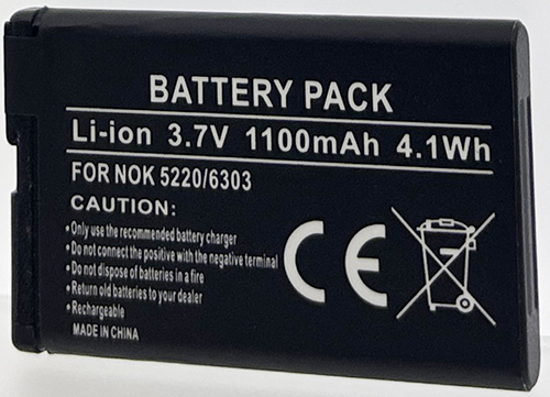 Batt type NOK 5220 3.7V Li-Ion 1100mAh