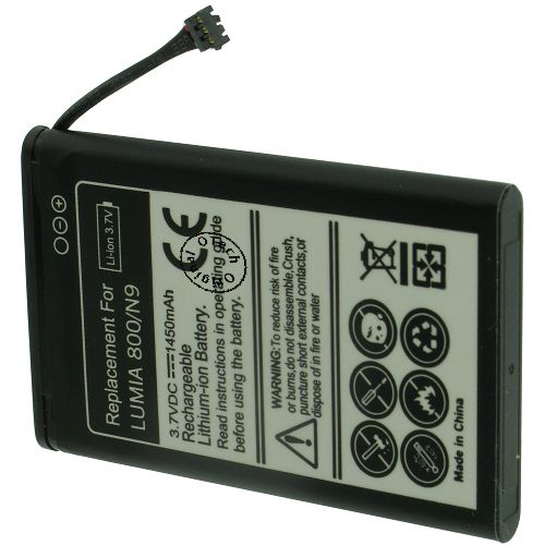 Batt type NOK BV-5JW 3.8V Li-Ion 1450mAh