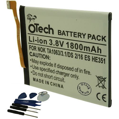 Batt type NOK TA1063/3.1/DS 2 (avec outils) 3.8V Li-Ion 1800mAh