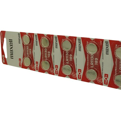 maxell LR1130 / 189 / V10GA / LR54 / 189 / RW89