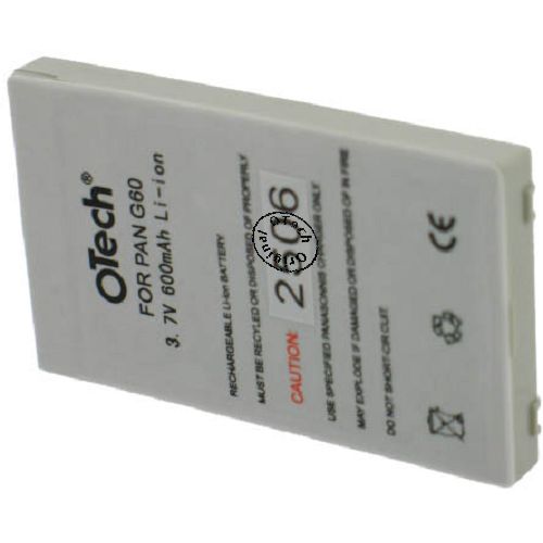 Batt type PAN G60 3.6V Li-Ion 700mAh