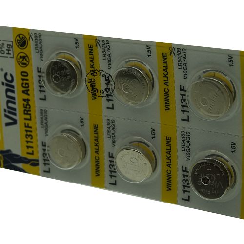 Vinnic L1131F / LR54 / AG10 1.5V ALKALINE