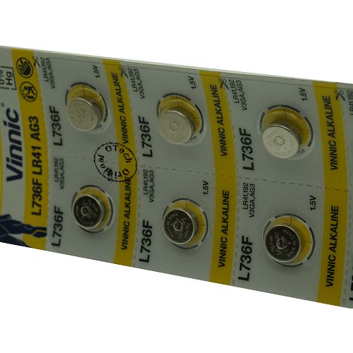 Vinnic L736F / LR41 / AG3 1.5V ALKALINE