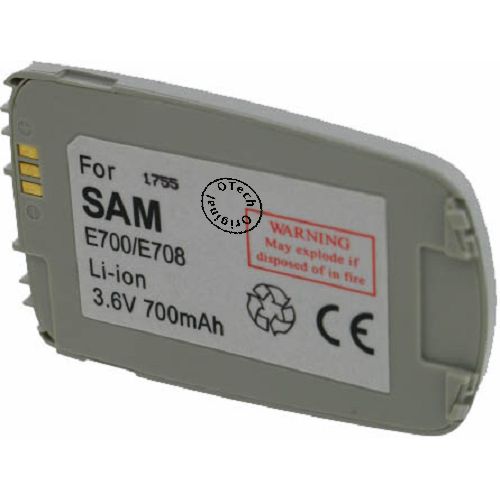 Batt type SAM E700 / E708 silver 3.6V Li-Ion 700mAh
