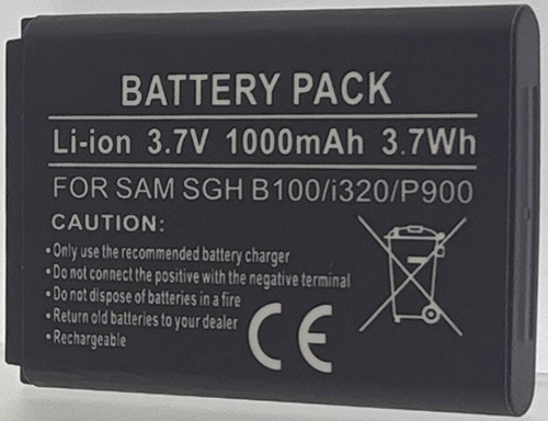 Batt type SAM SGH B100/i320/P900 3.7V Li-Ion 1000mAh